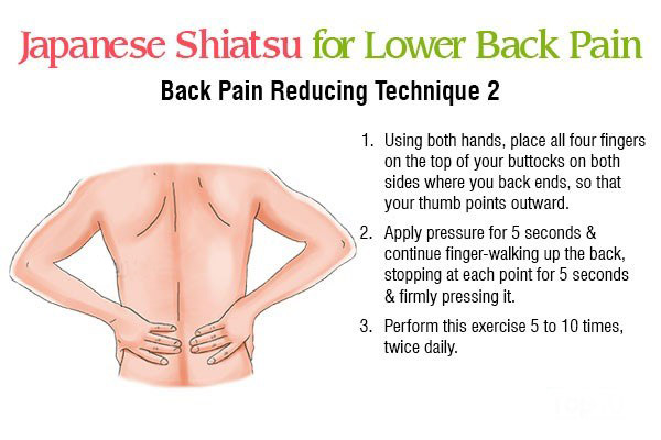 shiatsu massage technique 2 for reducing back pain